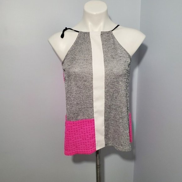 Whitney Eve Color Block Halter Textured - Picture 1 of 6